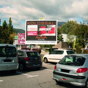 Panneau d'affichage publicitaire PAP - Isère